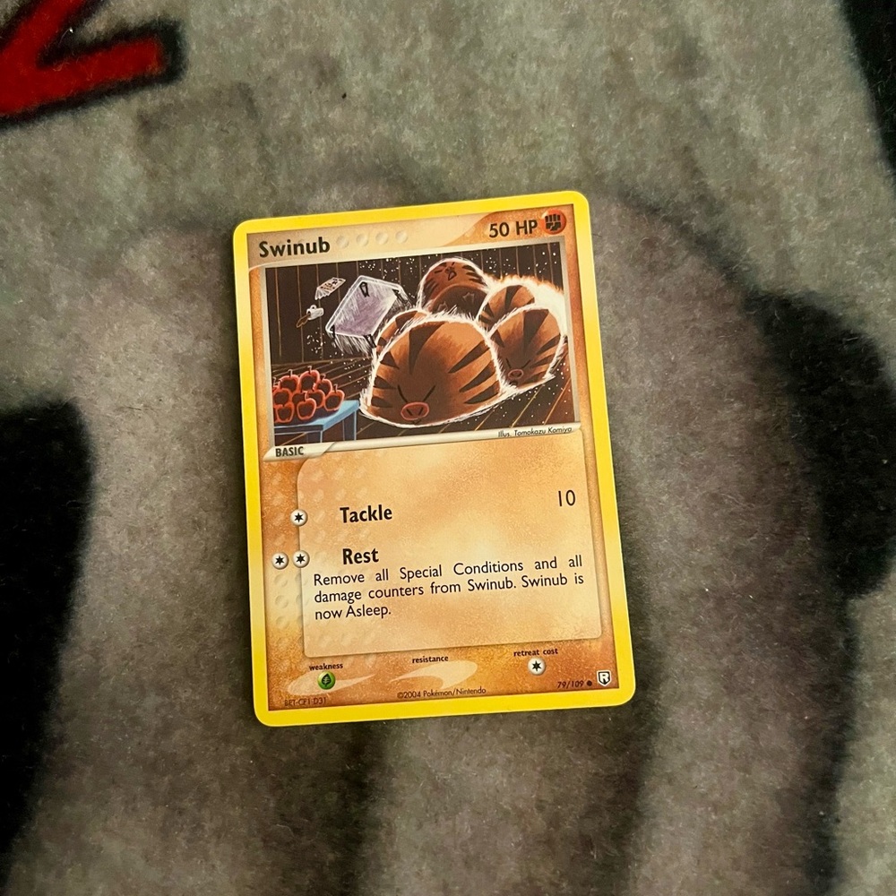 Pokemon Swinub Team Rocket Return Card